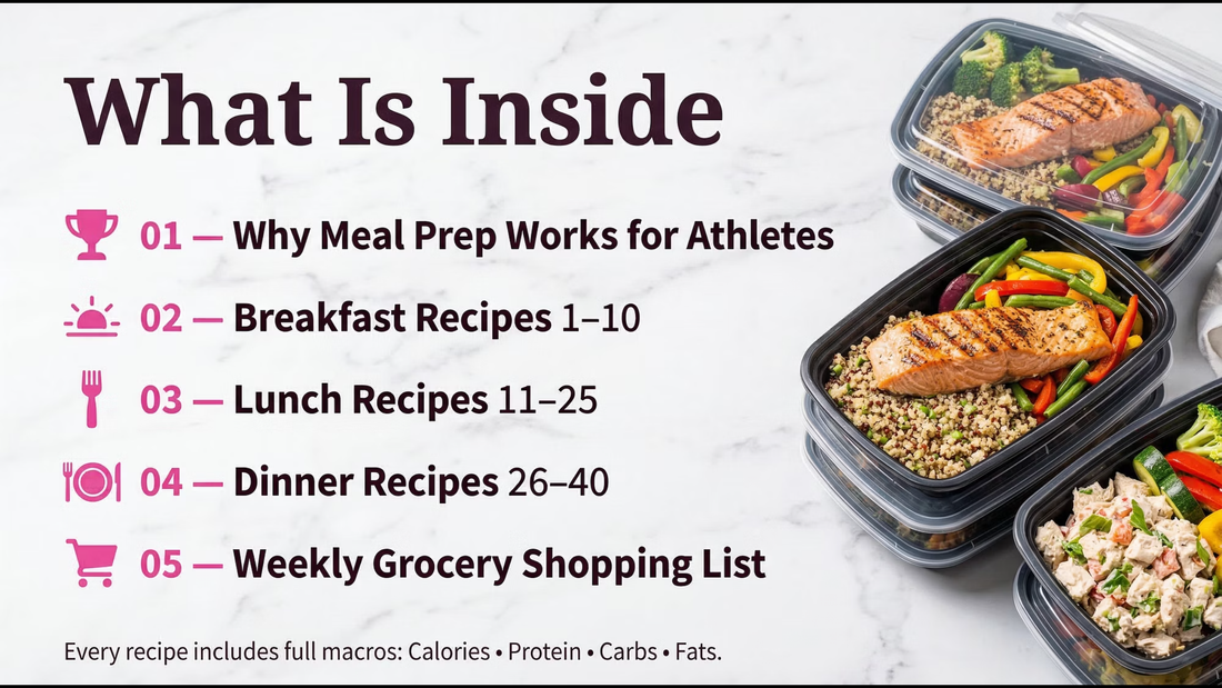 High-Protein Meal Prep for Athletes – 40 Muscle-Building Recipes (30g+ Protein Per Meal)