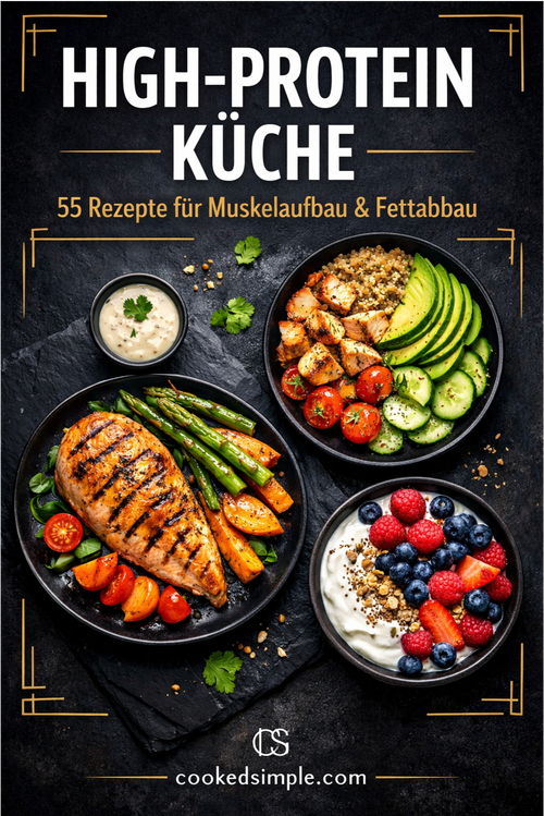 [1+1 GRATIS] High-Protein Küche: 55 Rezepte + Bonus Meal Plan